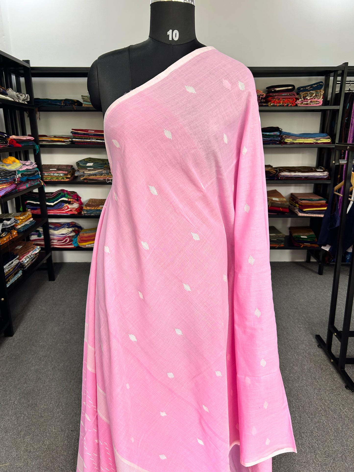 PINK JAMDANI SAREE