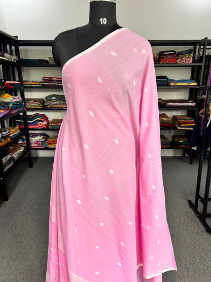 PINK JAMDANI SAREE