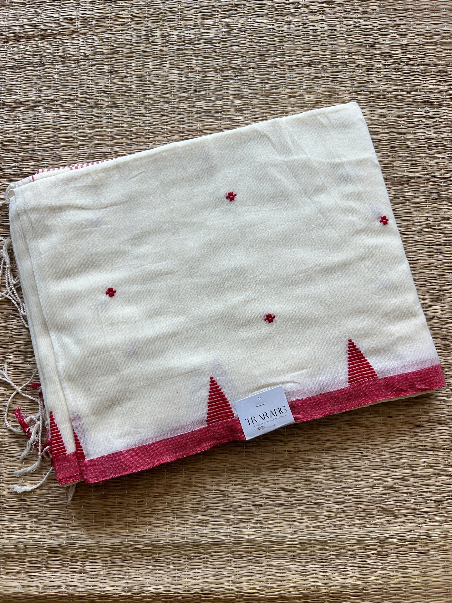 WHITE MUL JAMDANI SAREE