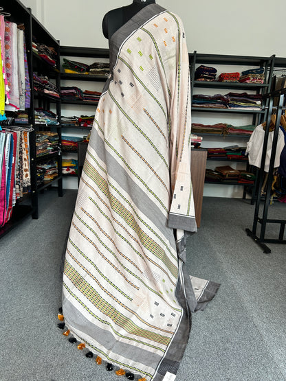BIEGE STRIPE JAMDANI