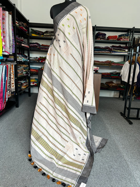 BIEGE STRIPE JAMDANI