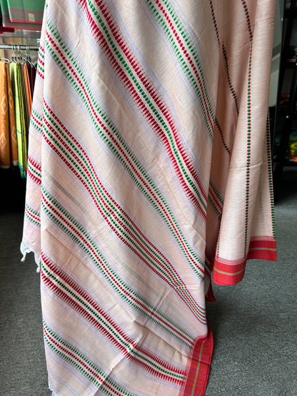 PEACH BEGAMPURI SAREE
