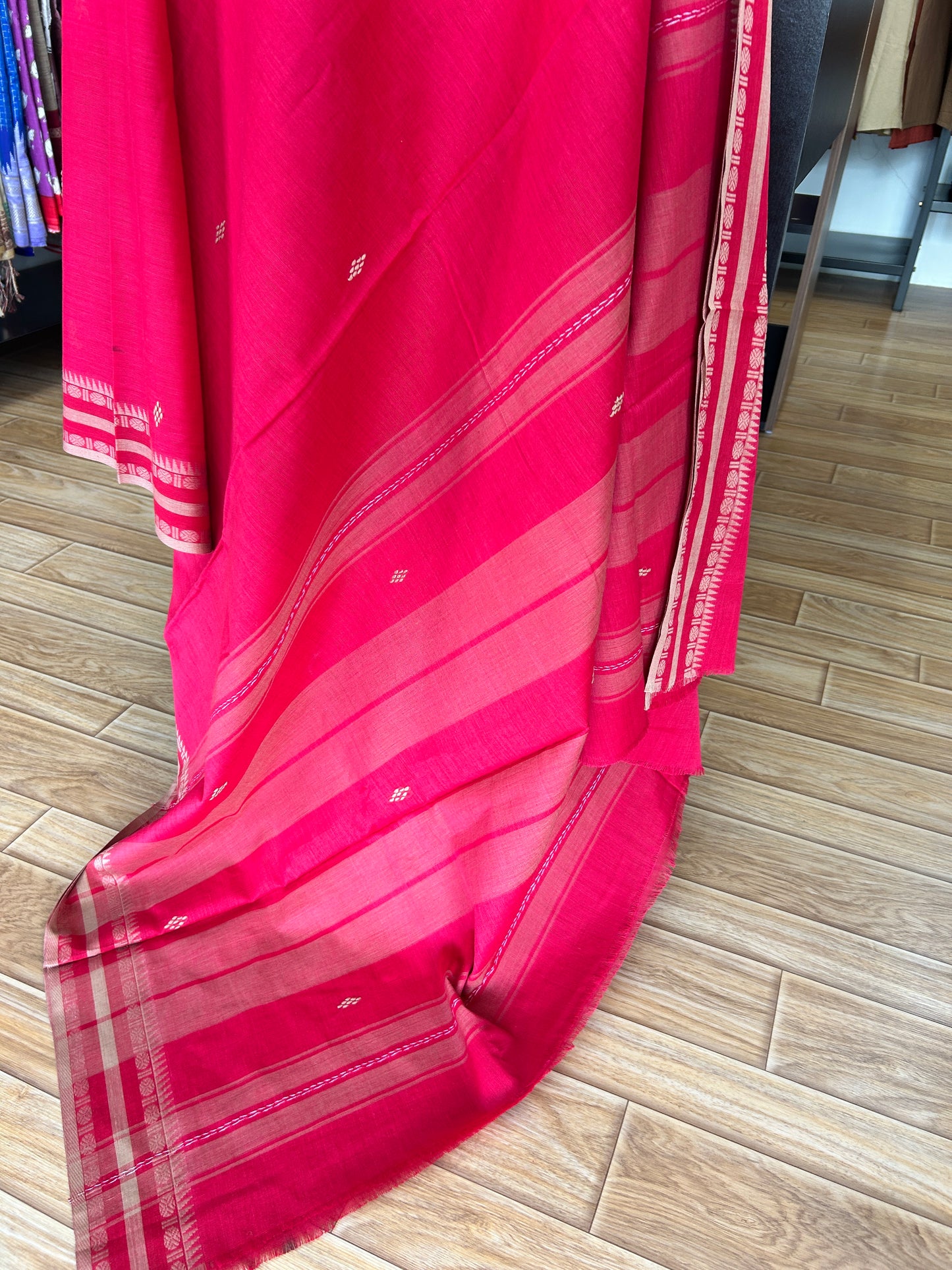 PINK DHANIAKHALI SAREE