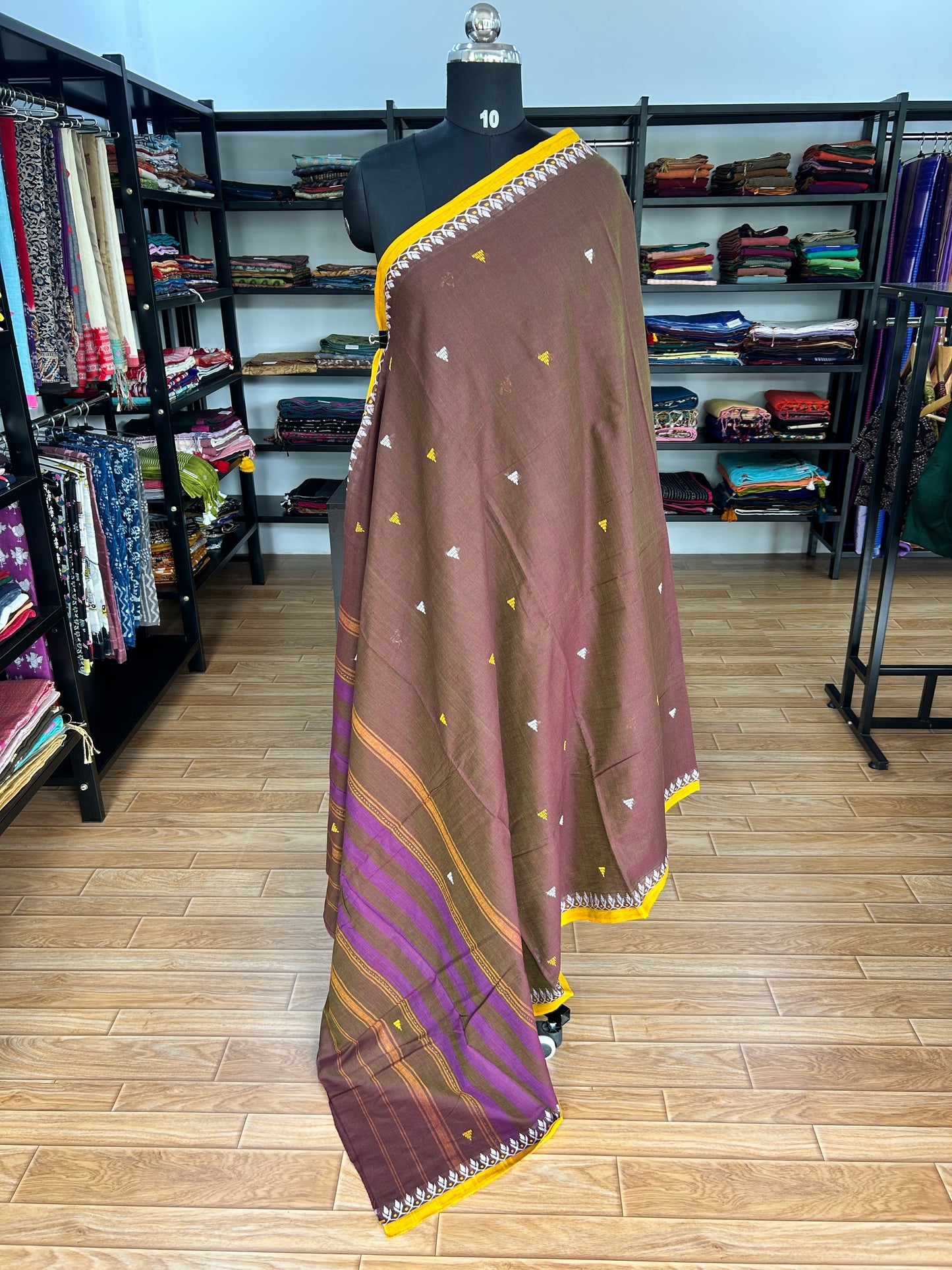BROWN DHANIAKHALI SAREE