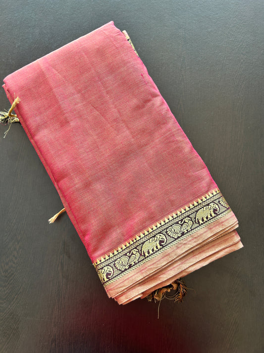 PINK NARAYANPET SAREE