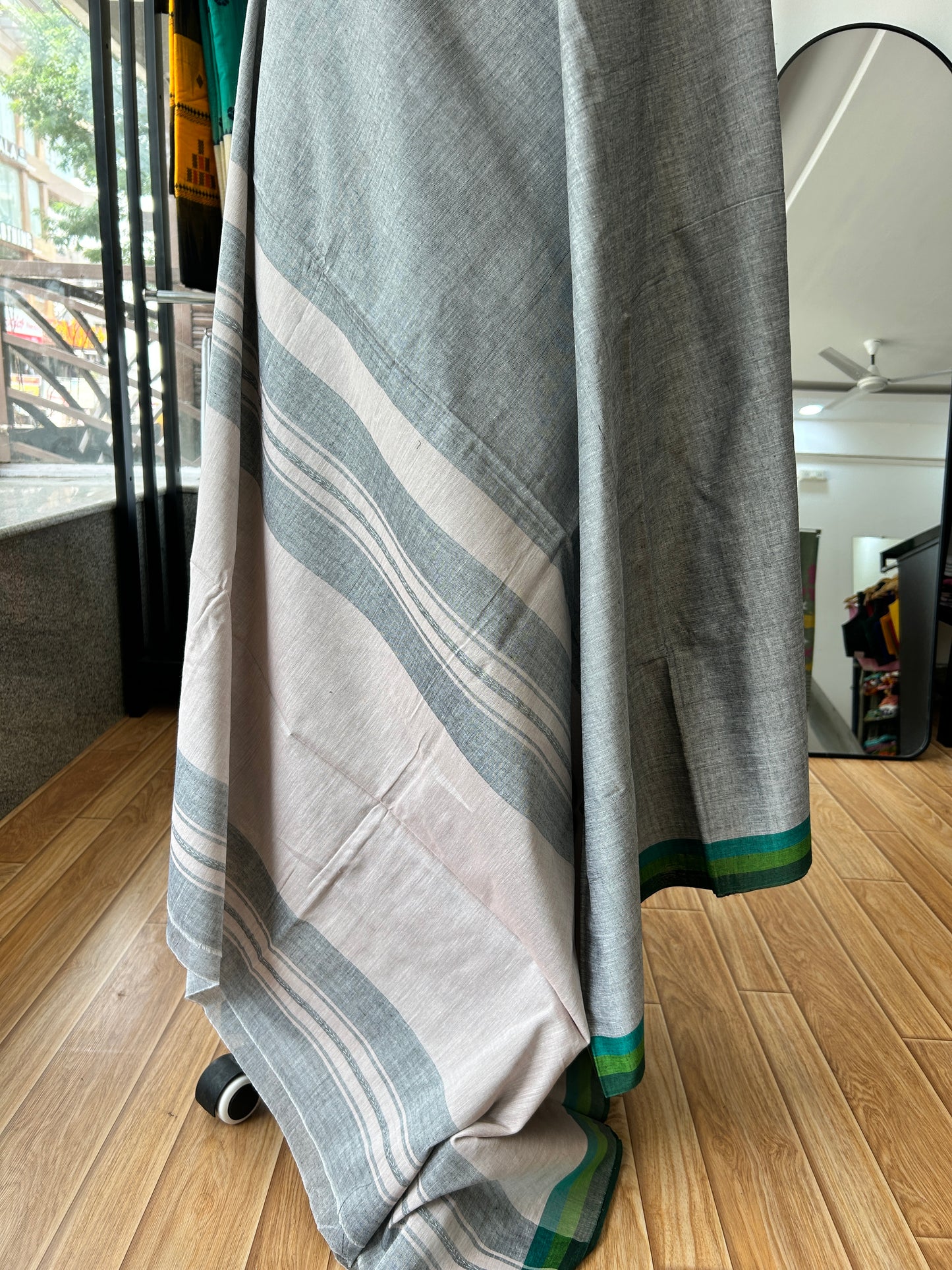 GREY DHANIAKHALI SAREE