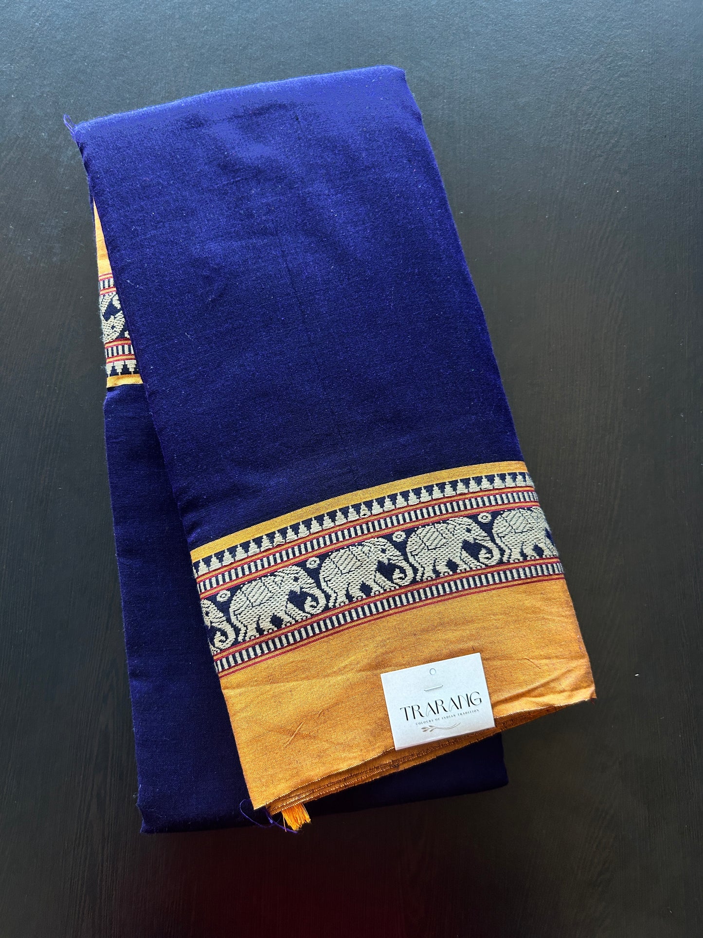 DARK BLUE NARAYANPET SAREE