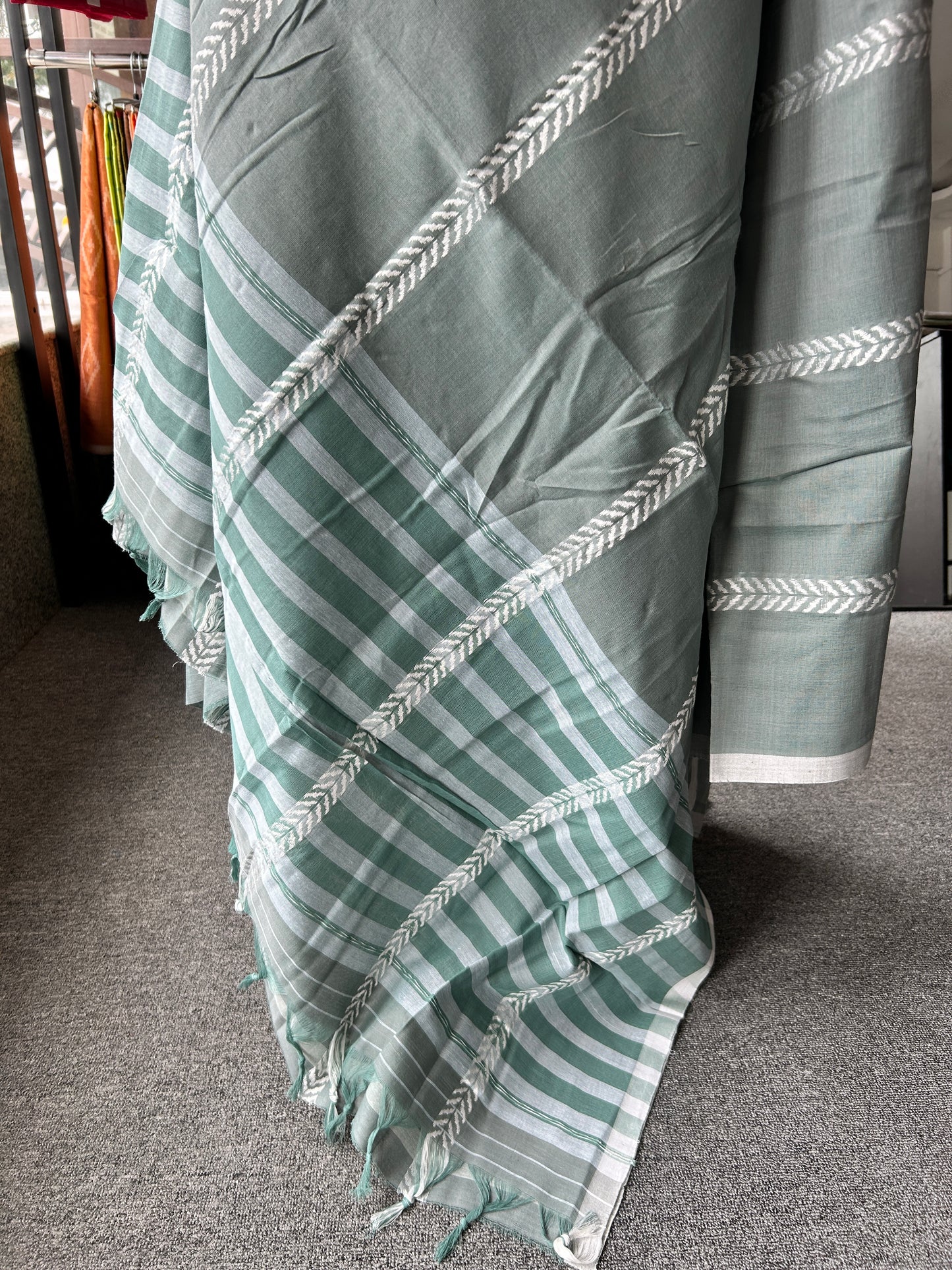 GREY DHANIAKHALI SAREE