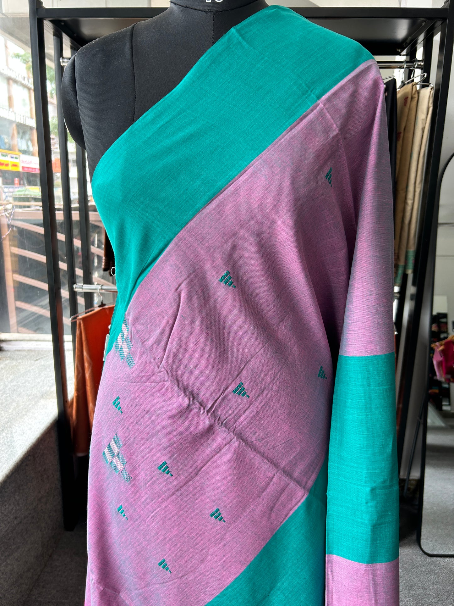 PINK DHANIAKHALI SAREE
