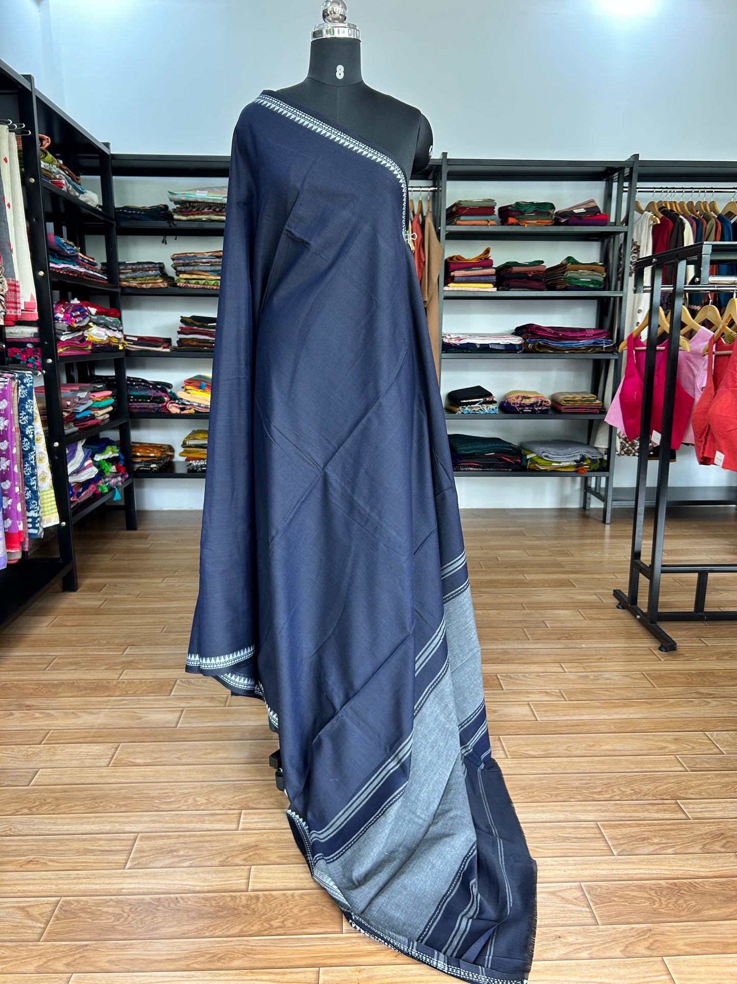 BLACK DHANIAKHALI SAREE