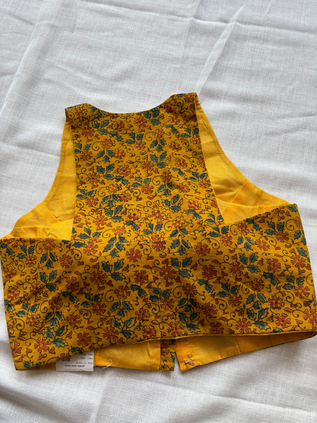 YELLOW COTTON BLOUSE