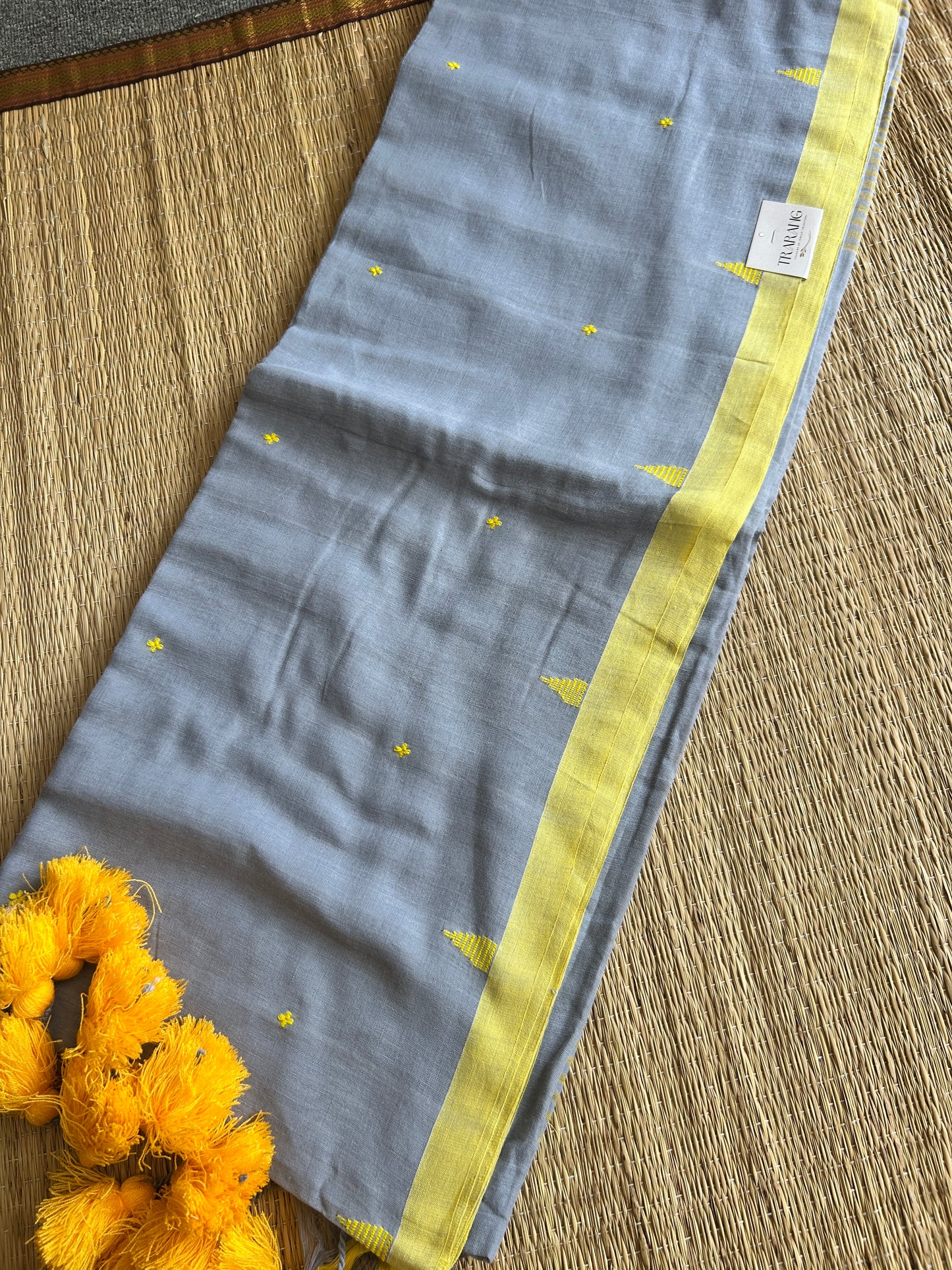 GREY JAMDANI SAREE