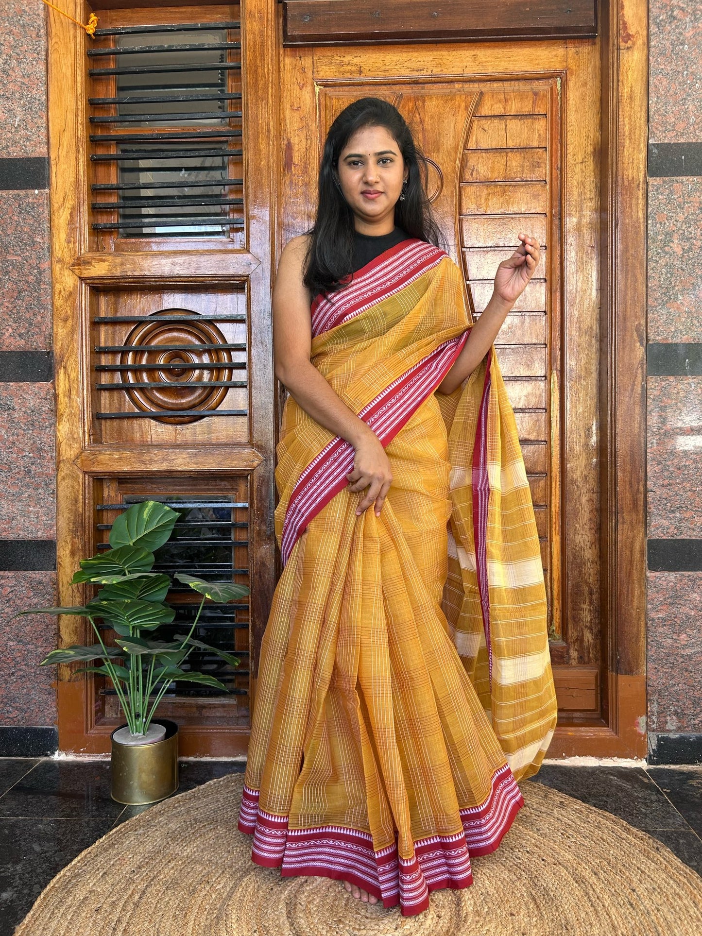 YELLOW NARAYANPET SAREE