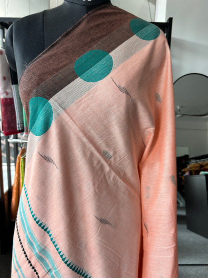 ORANGE DHANIAKHALI SAREE