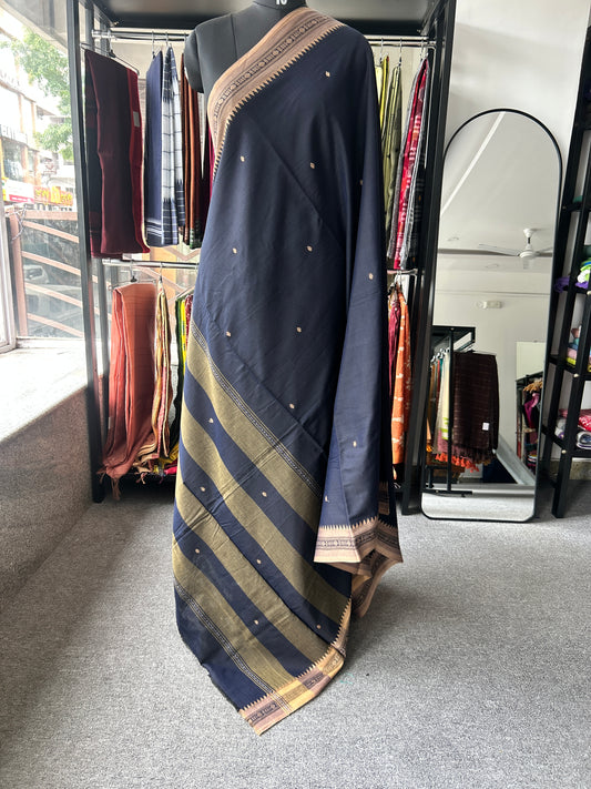 BLACK DHANIAKHALI SAREE