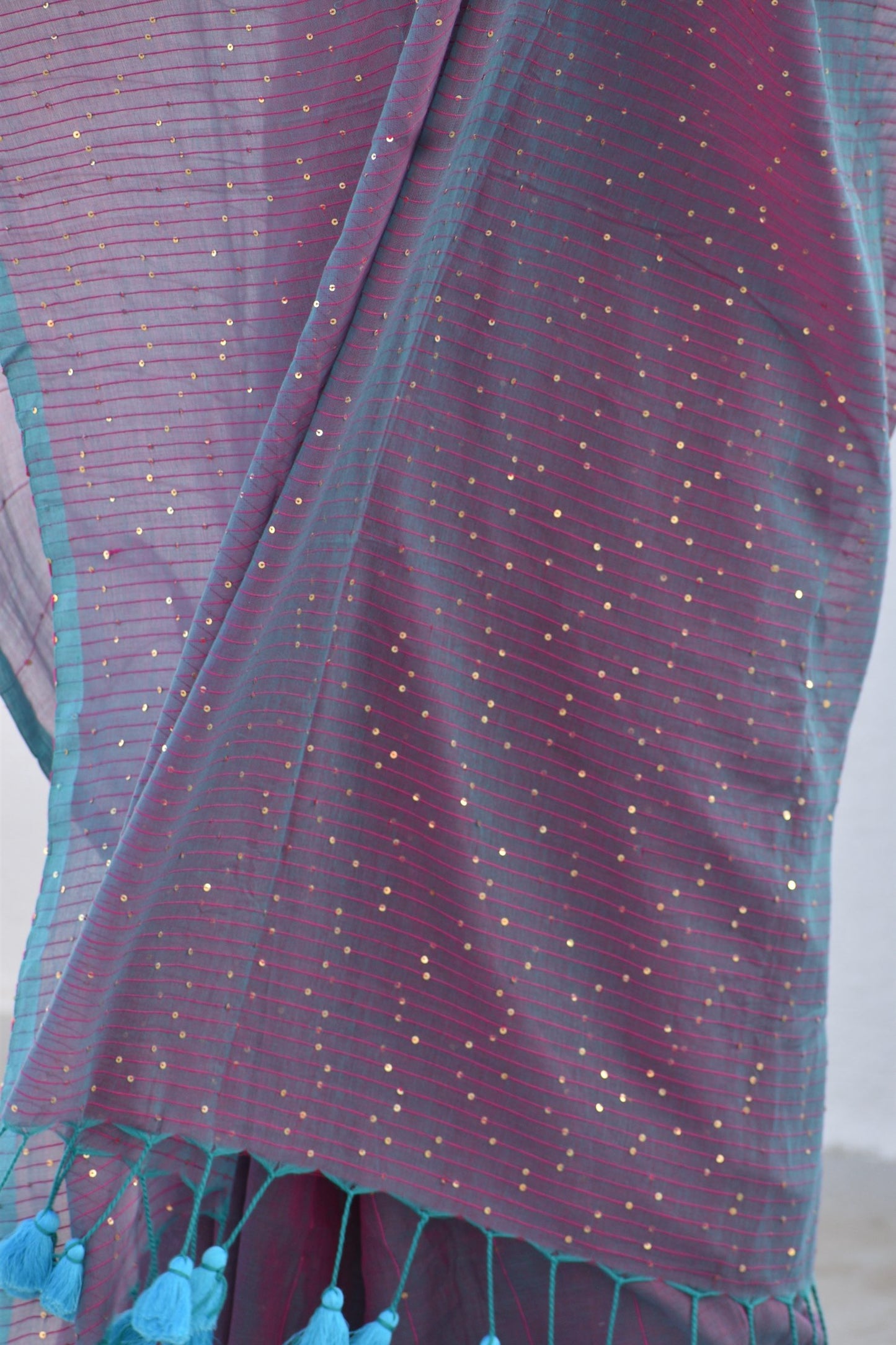 PURPLE  MUL SAREE