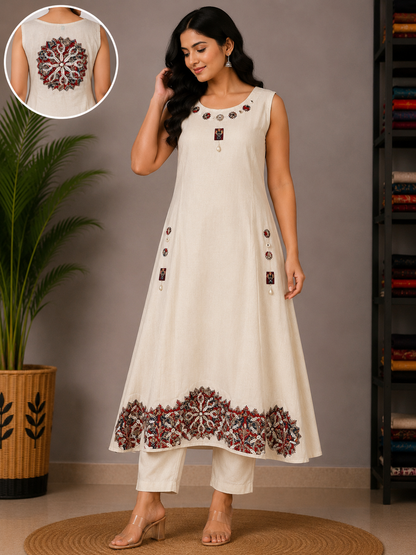 WHITE COTTON SUIT