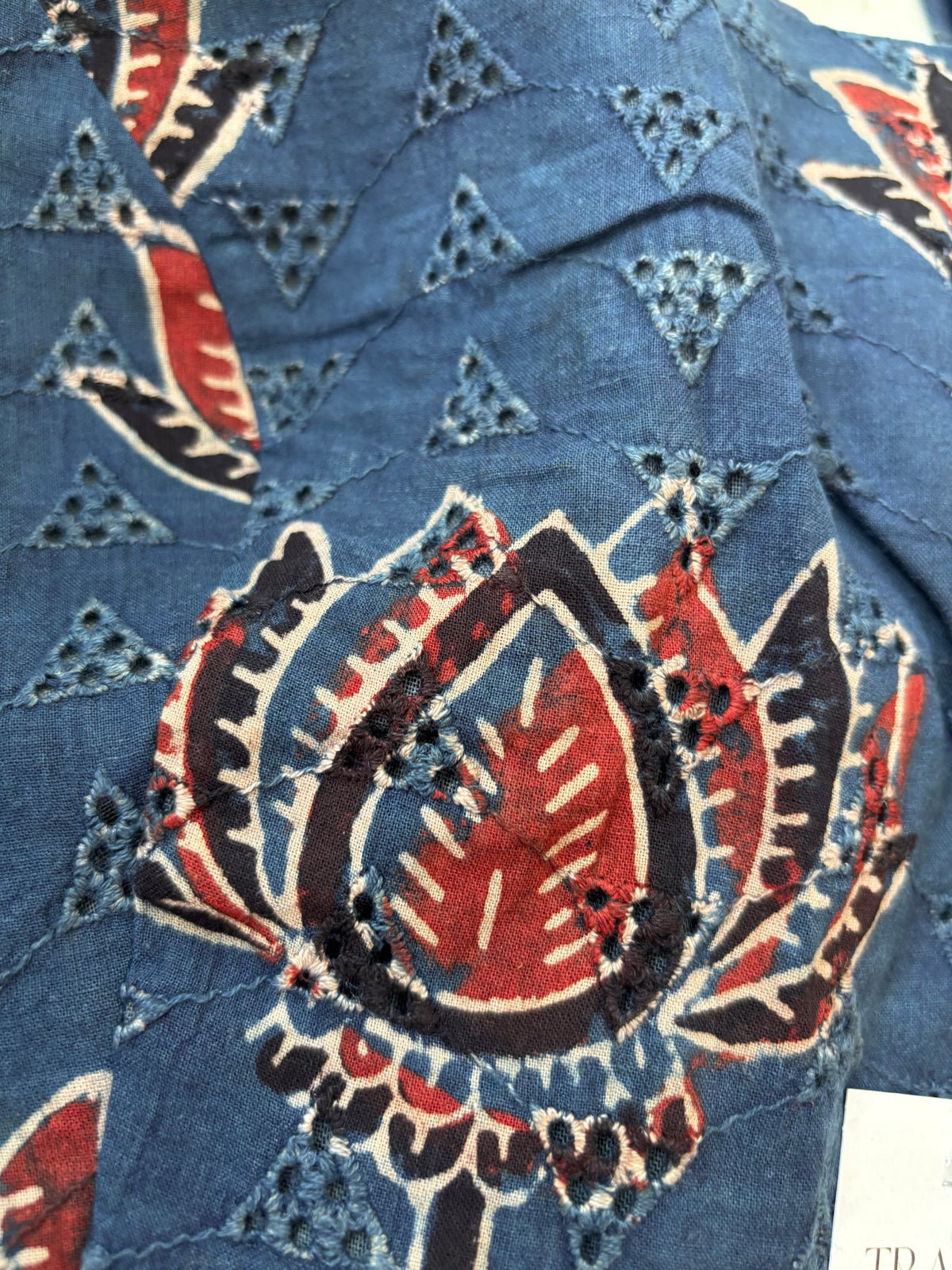 NAVY BLUE HAKOBA BLOUSE