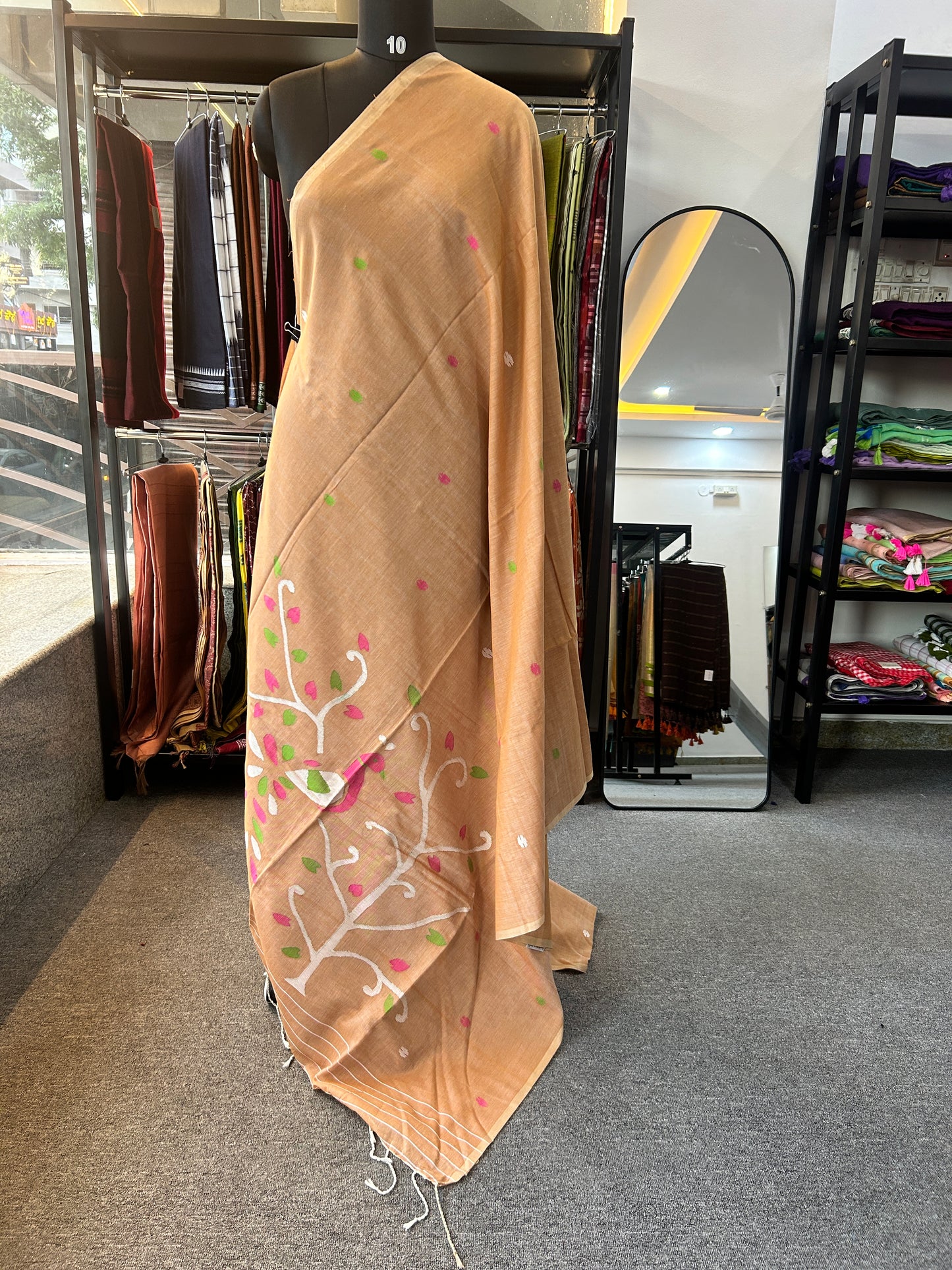 BIEGE MUL JAMDANI SAREE
