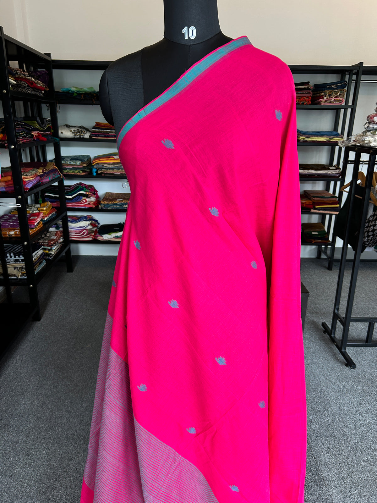 PINK JAMDANI SAREE