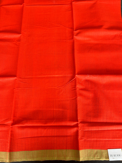 ORANGE MANGALAGIRI SAREE
