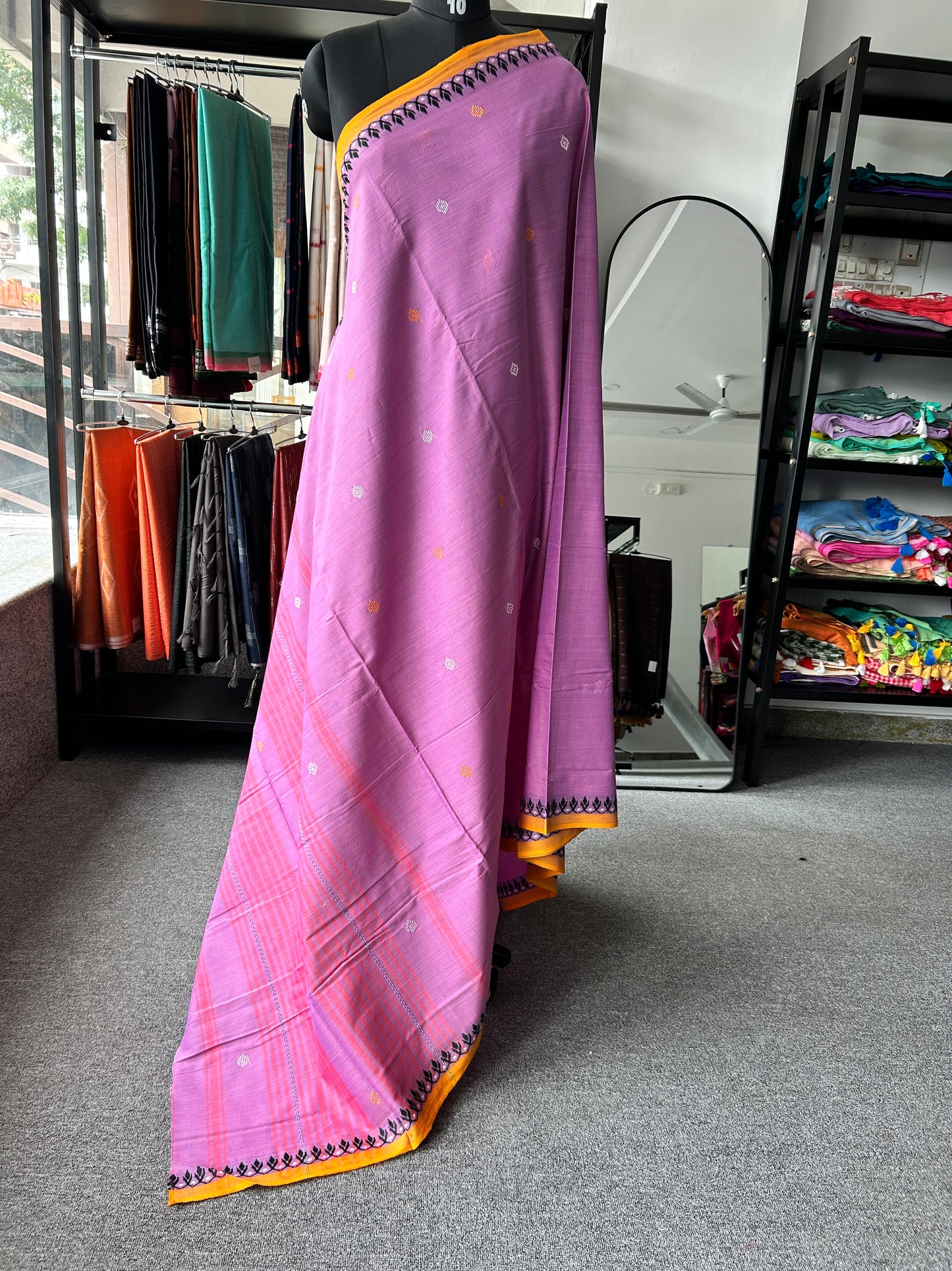 PINK DHANIAKHALI SAREE