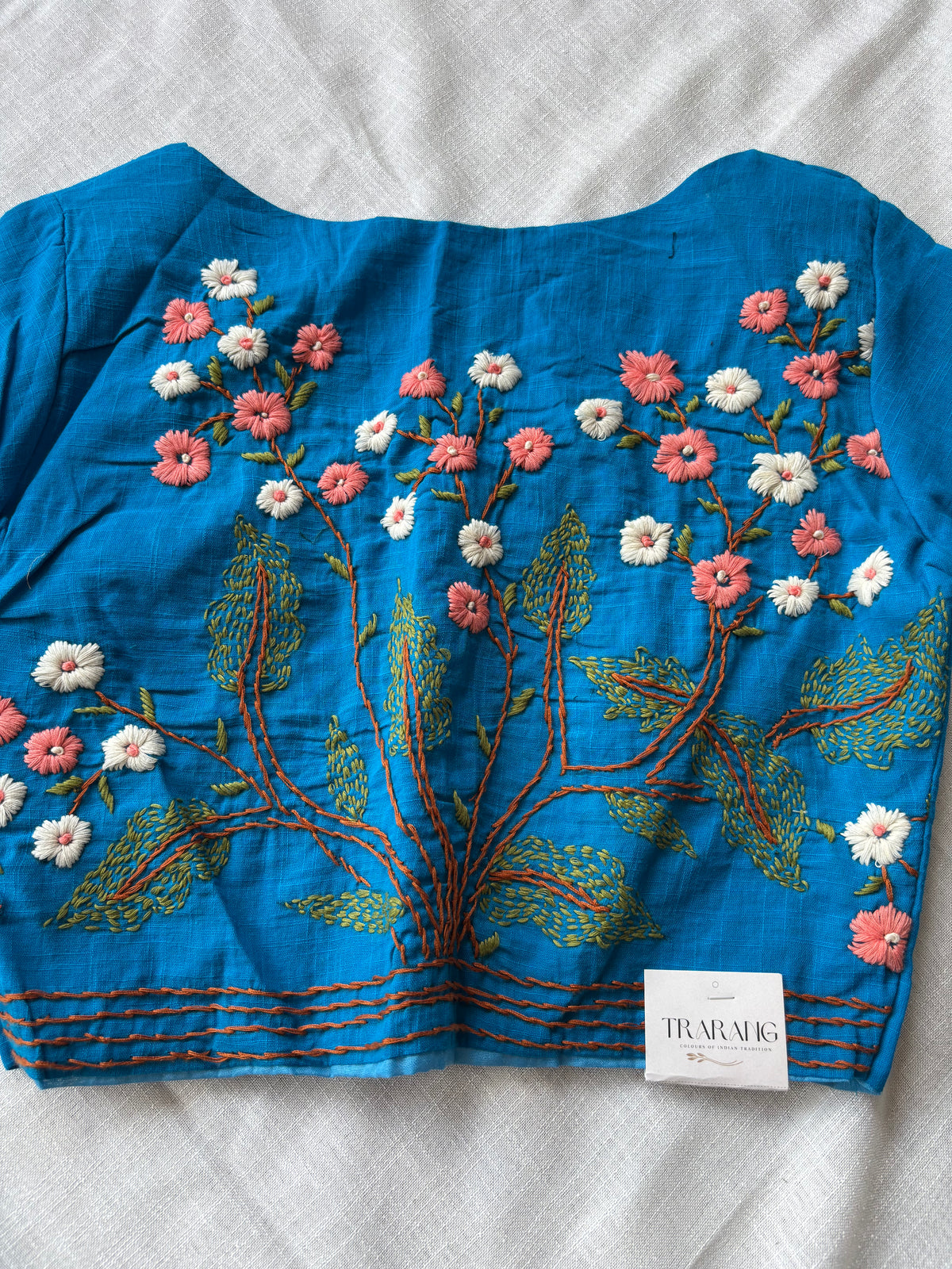 Blue Embroidered blouse