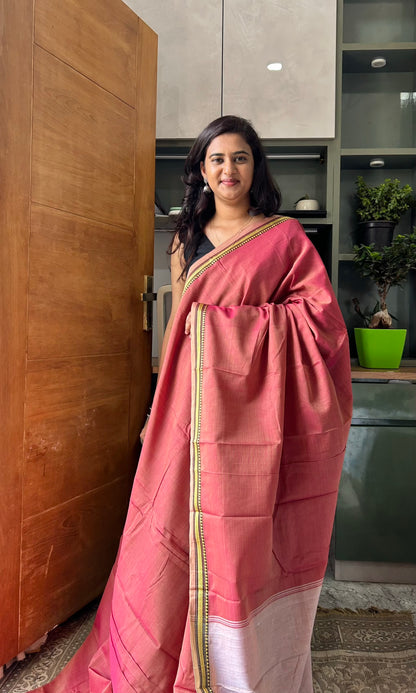 PEACH NARAYANPET SAREE
