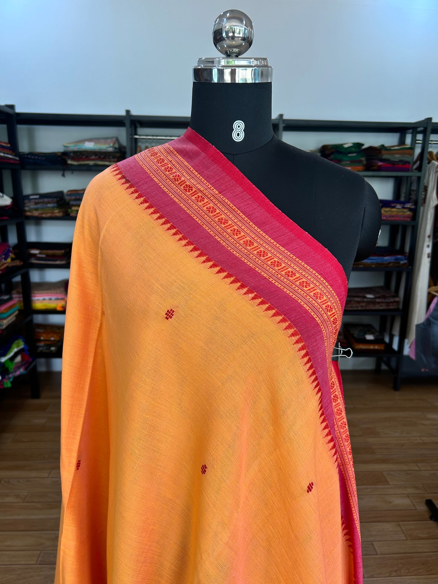 ORANGE DHANIAKHALI SAREE