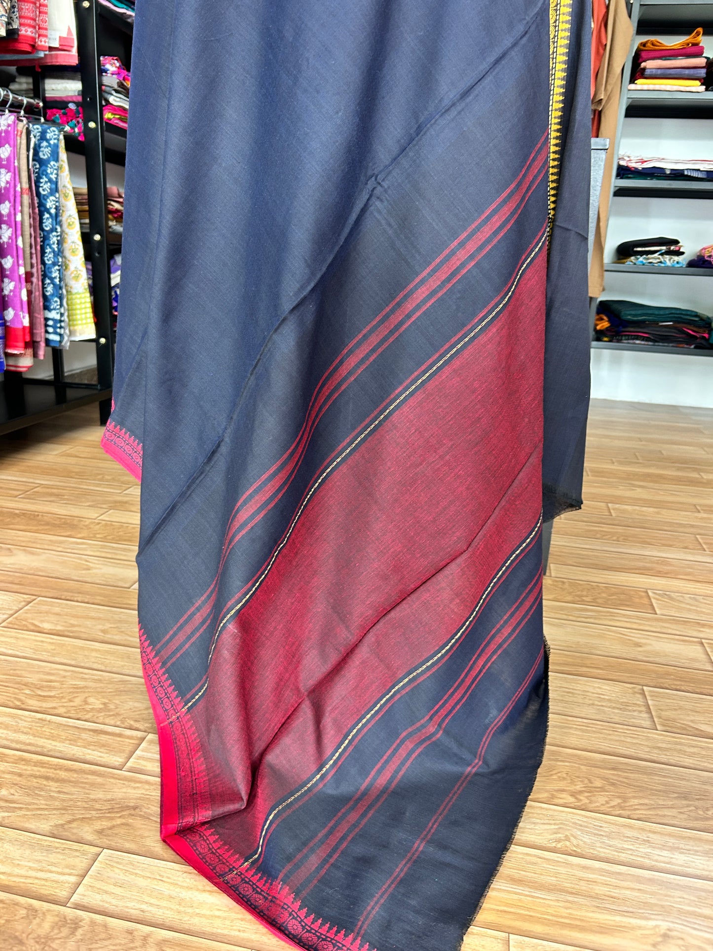 BLACK DHANIAKHALI SAREE