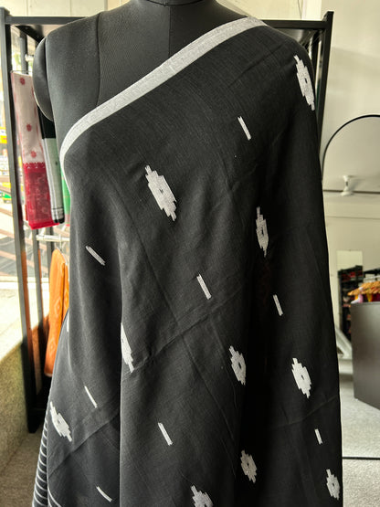 BLACK MUL JAMDANI SAREE