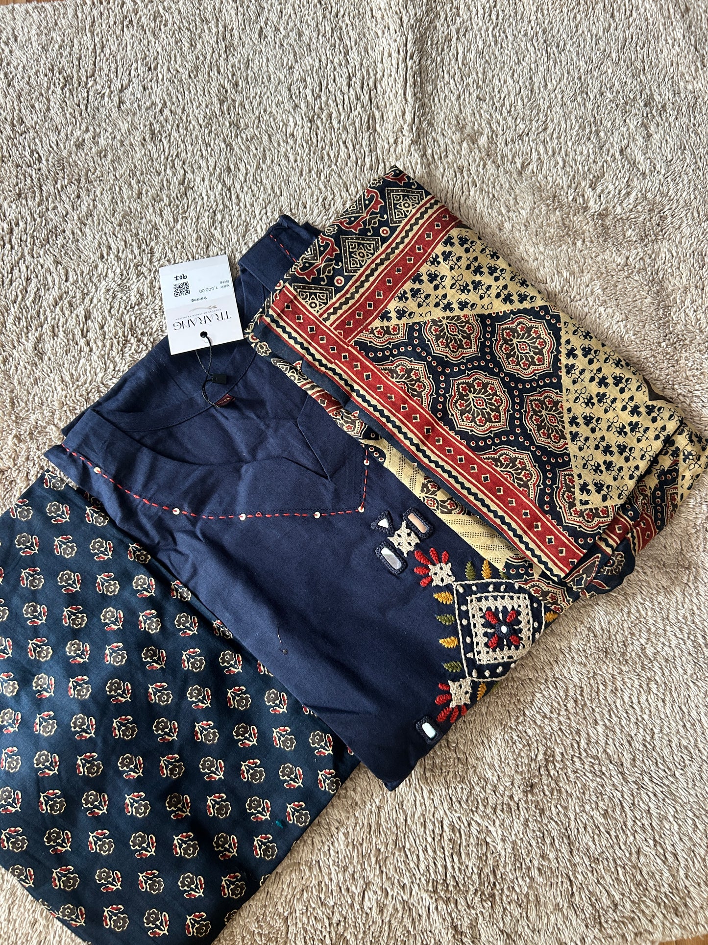 BLUE GAMTHI DRESS