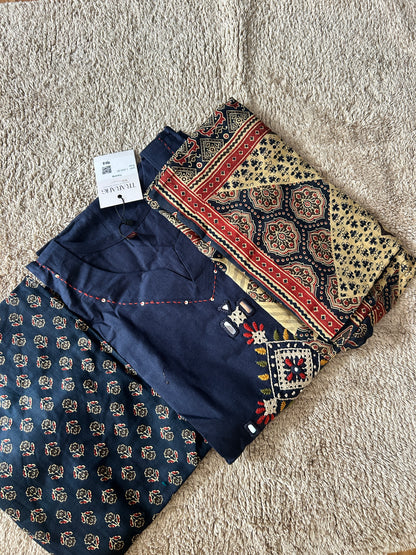 BLUE GAMTHI DRESS
