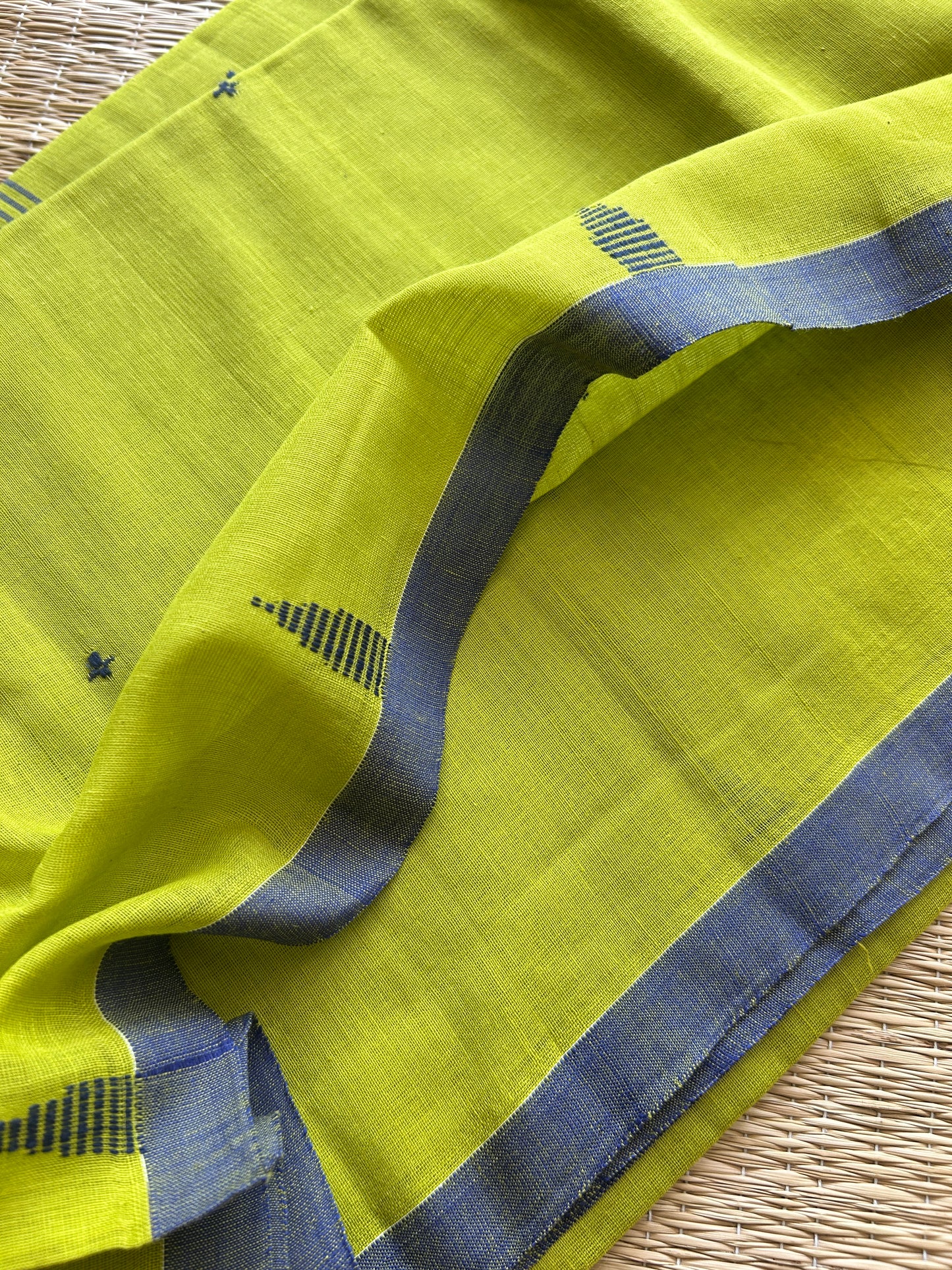 GREEN MUL JAMDANI SAREE