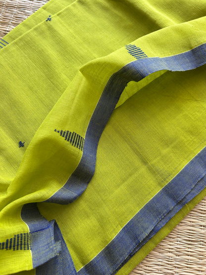 GREEN MUL JAMDANI SAREE