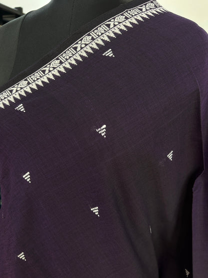 PURPLE DHANIAKHALI SAREE