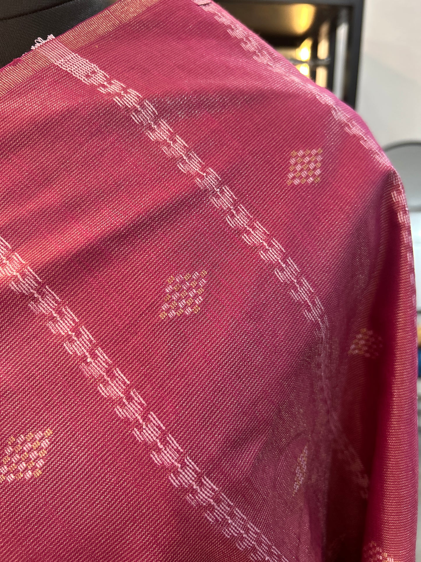 PINK TISSUE SAREE