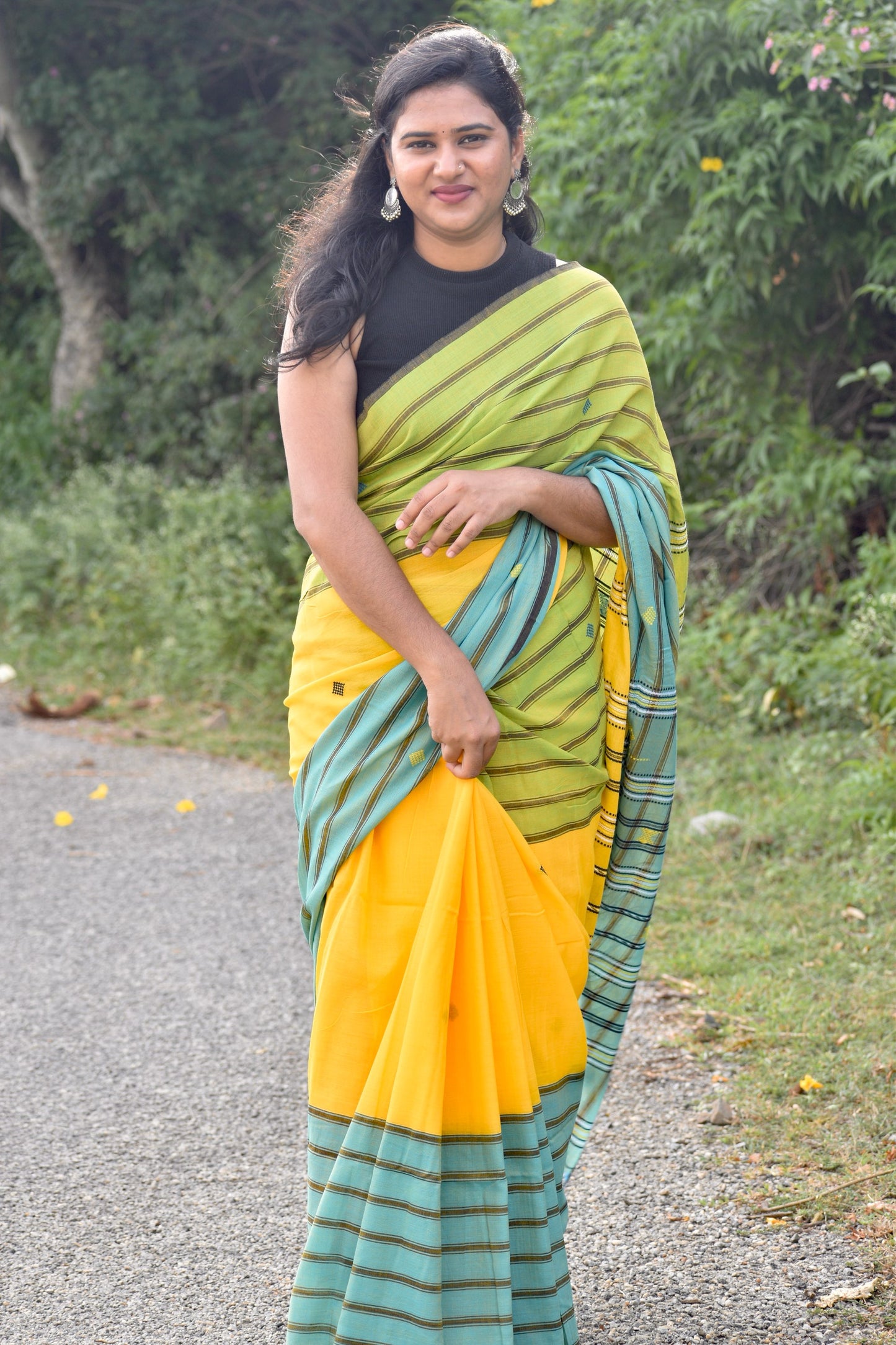 YELLOW MERCERIZED COTTON BHUJODI