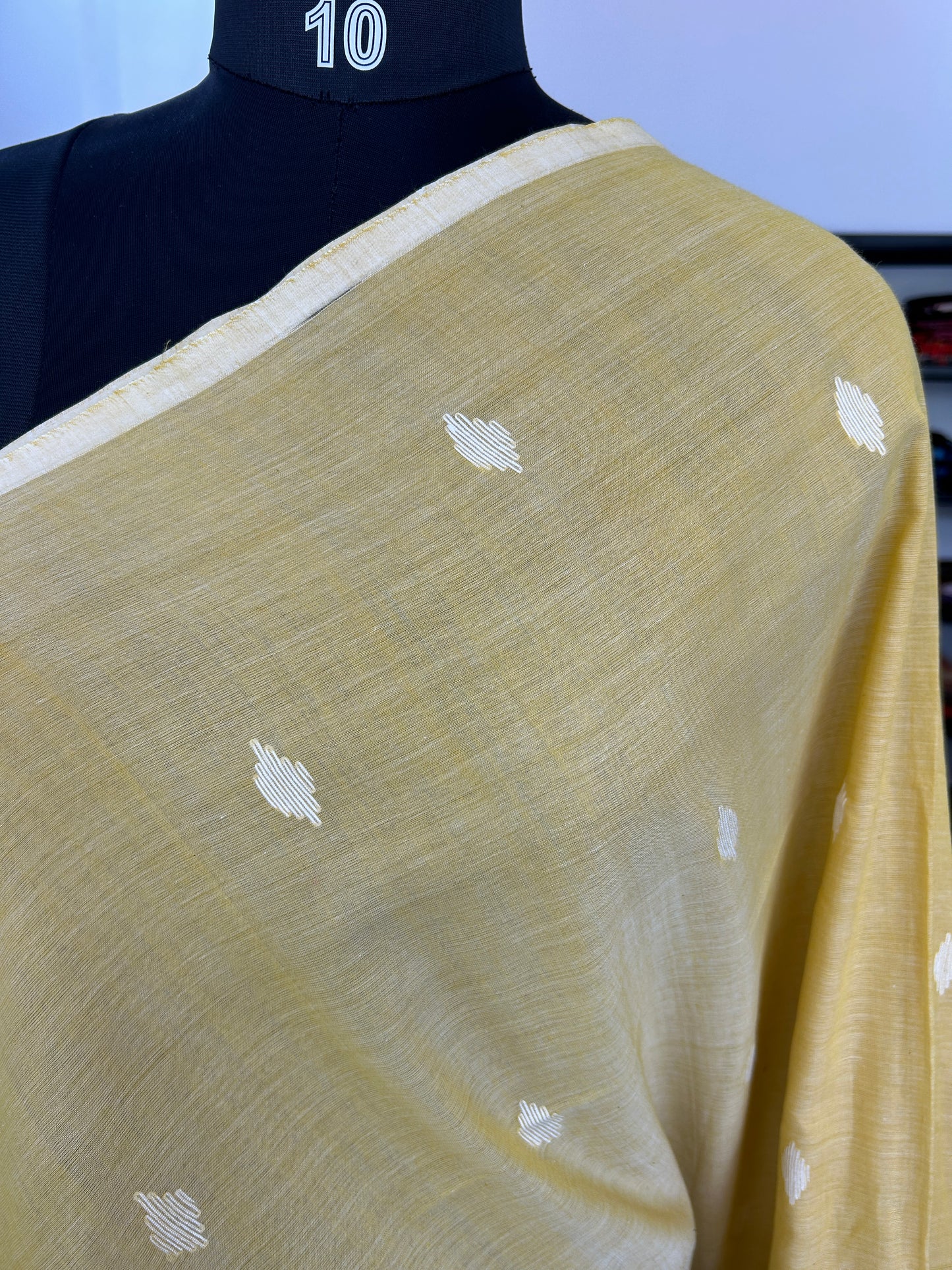 YELLOW JAMDANI SAREE