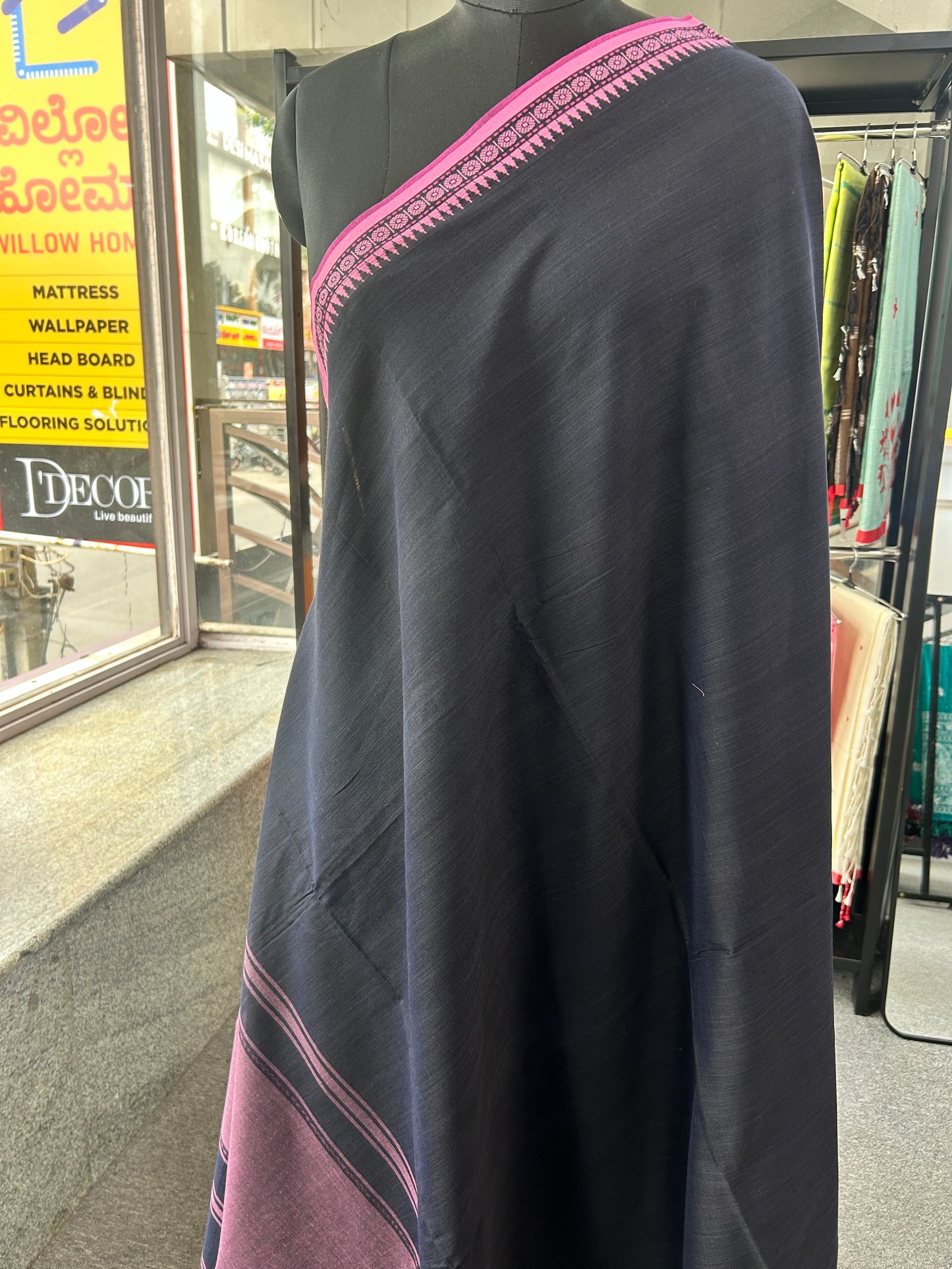 BLACK DHANIAKHALI SAREE