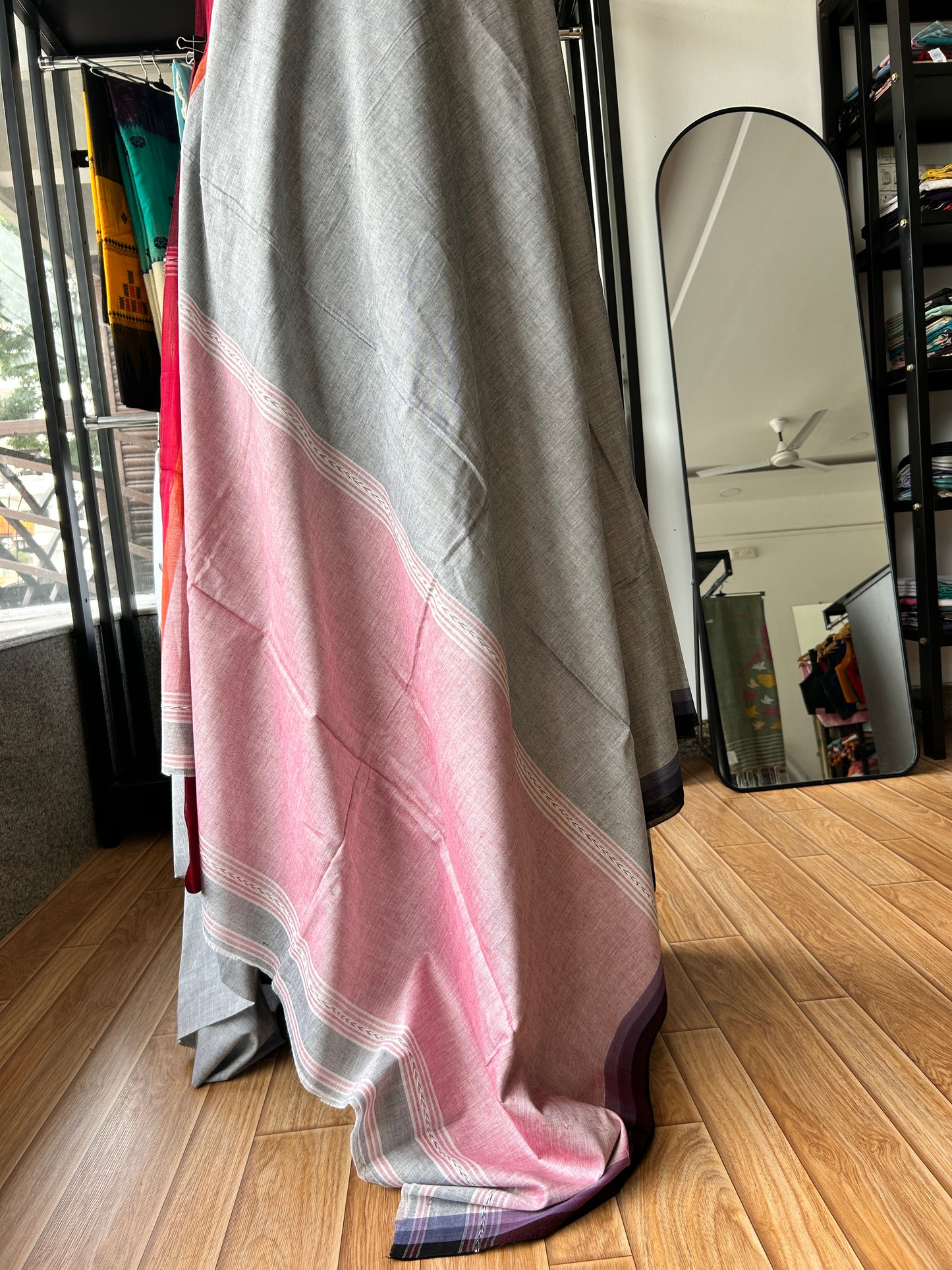 GREY DHANIAKHALI SAREE