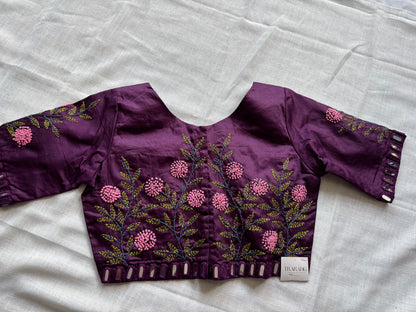 Purple Embroidered blouse