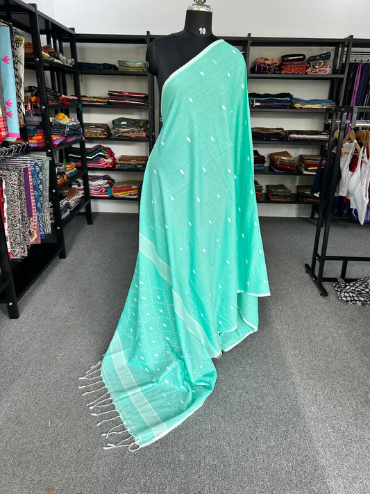 GREEN JAMDANI SAREE