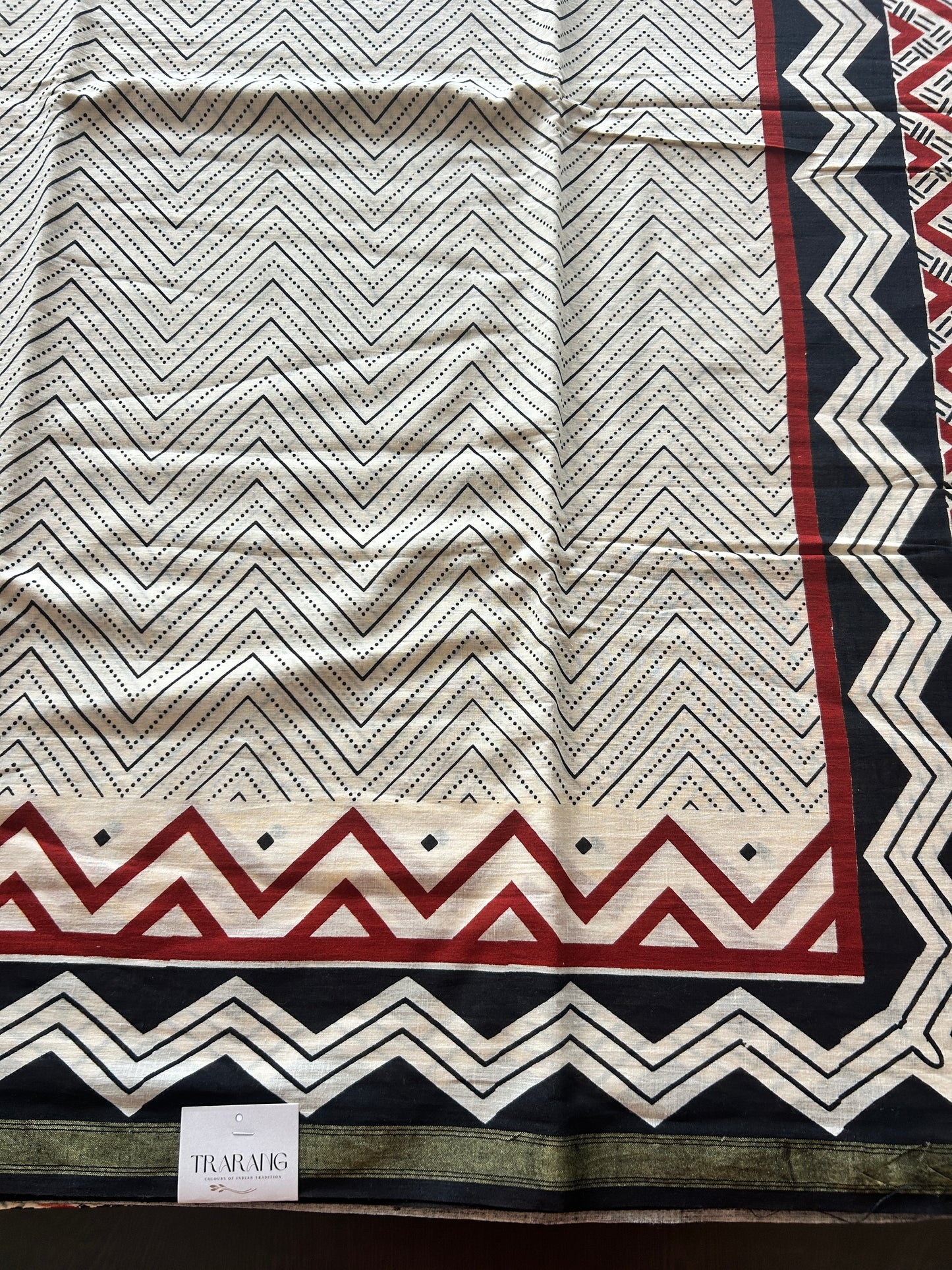 White chanderi mul cotton