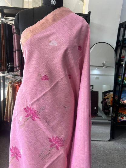 PINK TISSUE JAMDANI
