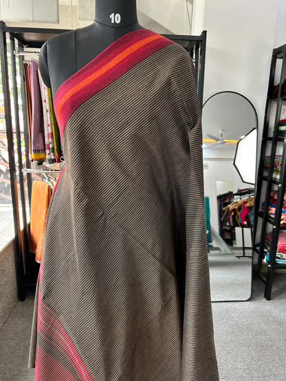 BLACK DHANIAKHALI SAREE