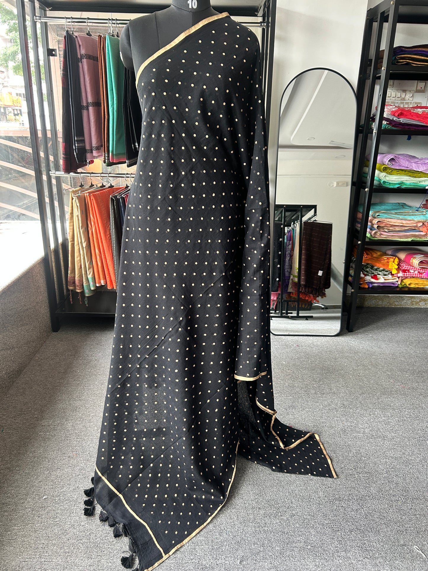 BLACK MUL SAREE