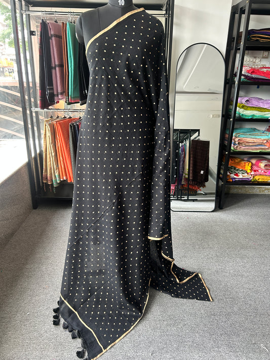 BLACK MUL SAREE