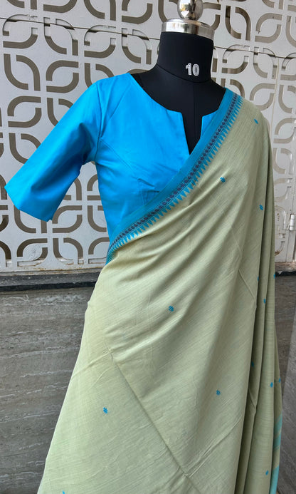 GREEN DHANIAKHALI SAREE