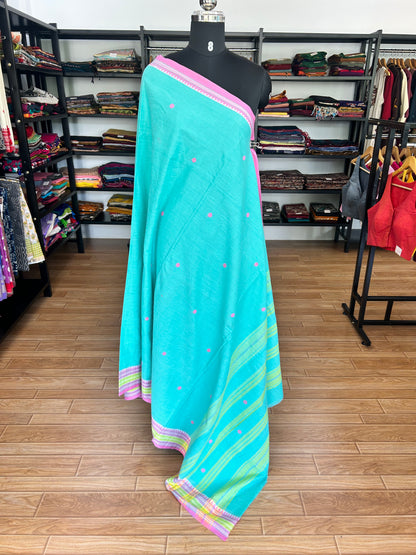 GREEN DHANIAKHALI SAREE
